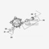 Ingersoll Rand Model 2545 Compatible Crankshaft Assembly with Bearing 32294431, 32496556