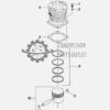 Ingersoll Rand Model 30T Type 30 compatible LP Piston Assembly